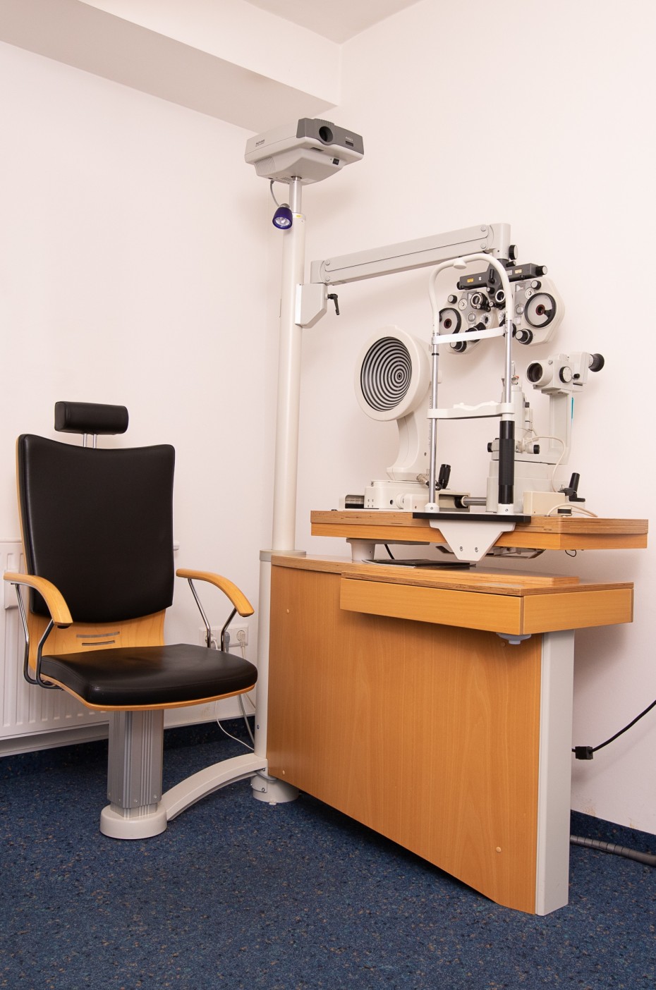Refraktionsraum bei Optik Hoffmann in Kressbronn. 